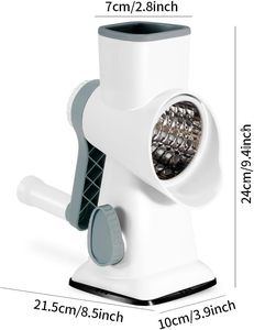 Kitchen Tools & Gadgets <b>Vegetable</b> <b>Cutter</b> Potato <b>Cutter</b> Utensils <b>Multifunctional</b> Rotary Cheese Grater Cooking Use Shredder - Product Image 4