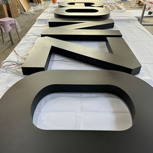 Letreros electrónicos acrílicos con logotipo <span class=keywords><strong>3D</strong></span> grande para centro comercial, tienda, hogar, Bar, empresa, decoraciones, naranja, 2500K, luz blanca cálida - Product Image 3