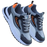 Sepatu Sneakers Pria Bernapas Modis Kasual Gaya Korea Bahan Mesh Ringan Sol Tebal