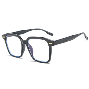 Monture de lunettes rectangulaire anti-lumière bleue Tr90, verres noirs, pour hommes et femmes, lunettes de performance P2 8863 - Product Image 1