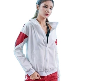 แจ็คเก็ตกันลมมีฮู้ดสำหรับผู้หญิง,เสื้อแจ็คเก็ตแจ็คเก็ตผู้หญิงน้ำหนักเบามีซิปเต็มตัวเสื้อกันลมมีฮู้ดปรับแต่งสวยงาม - Product Image 3