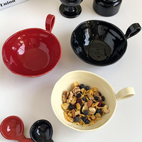 Ensemble de bols en céramique pour salade de fruits, dessert et yaourt, style américain, écologique, pour la maison