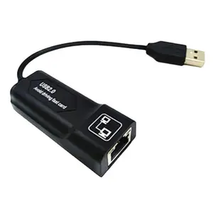 USB至RJ45有线网卡USB2.0 100m以太网适配器快速外部笔记本电脑电缆端口免驱动