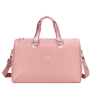 Designer Women's Quilted Embroidery Waterproof Luxury <strong>Large</strong> Capacity Travel Weekend Overnight Gym Travel <strong>DuffleBag</strong> Travel Bag - Product Image 5