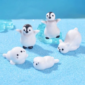 CHENXI figuritas Mini resina osos polares pingüinos glaciar para jardín Micro paisaje acuario casa de muñecas decoraciones - Product Image 2