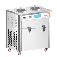 Machine à crème glacée avec batterie incluse, garantie 1 an - pour les stands de marché nocturne, les boutiques de desserts, les salons de thé