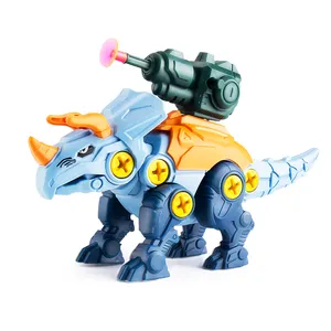 Kinder Demontage Dinosaurier Spielzeug Soft Bullet Gun pädagogische Dinosaurier Spielzeug