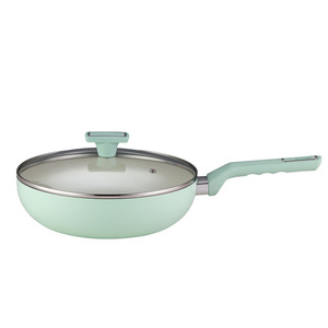 Shanzu Ceramic Non-Stick Frying Pan 28Cm Induction Compatible Flat Bottom Green Graphene Coating - Product Image 4