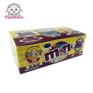 Di alta qualità Mini fagiolo di cioccolato all'ingrosso caramelle dolci cioccolato zucchero dolci in bottiglia di zucchero arcobaleno colore fagioli colorati - Product Image 2