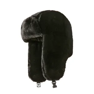 Rus kış şapka açık kalın soğuk geçirmez kayak kapaklar kulaklığı Trapper sıcak rüzgar geçirmez kar şapka