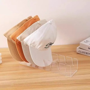 Cap Storage Rack For Baseball <b>Hats</b> Desktop Wardrobe Organization Transparent Standing Type Small Medium Size - Product Image 2