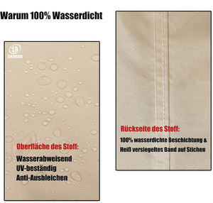 Bâche imperméable résistante aux UV extérieur jardin hiver neige été <span class=keywords><strong>chaise</strong></span> <span class=keywords><strong>longue</strong></span> <span class=keywords><strong>housse</strong></span> de protection - Product Image 3