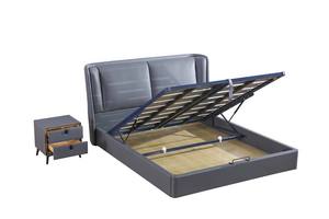 Luxury Modern Design Room Furniture Upholster Twin Queen Beds Leather Storage Bed Wooden Frame King Size Double Beds With Drawer