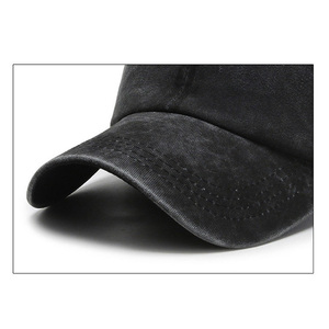 Baseball vintage en imitation coton lavé uni avec casquette de sport de style doux - Product Image 6