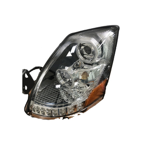 Projecteur LED de phare WTP LH compatible VN/VNL 2004-2017 avec anneau halo chromé, pièces de remplacement pour <span class=keywords><strong>semi</strong></span>-remorque, remplace 82329124 82329127 - Product Image 1