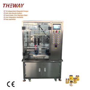 Machine de remplissage haute précision pour liquides, 200 ml, pour bocaux, canettes, contenants en plastique, compatible avec les liquides visqueux et l'huile - Product Image 1