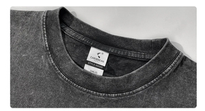 250gsm đá cổ điển rửa <span class=keywords><strong>t</strong></span> Áo sơ mi <span class=keywords><strong>t</strong></span>ùy chỉnh 3D thêu Màn hình in ấn TEE Áo sơ mi quá khổ Thả Vai <span class=keywords><strong>t</strong></span> Áo sơ mi cho nam giới - Product Image 5