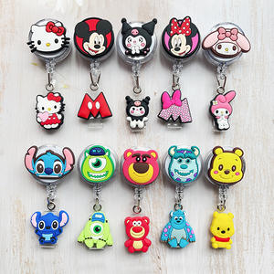Penjepit ID Kartu Karakter Kartun PVC Berkualitas Tinggi yang Lucu, Bentuk Tikus dan Kucing Hello Kitty, Aksesoris Imut - Product Image 3