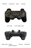 Console de jeu rétro portable M8 4K avec deux manettes sans fil 2,4 GHz/BT, 64 Go de stockage intégré, 15001-20000 jeux, stockage extensible