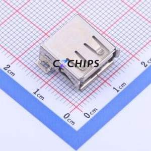 USB-U258-BJDT USB Connector SMD Connector ( Connector Type: Type-A )( Protocol Standard: USB 2.0 )( Gender: Female ) - Product Image 1