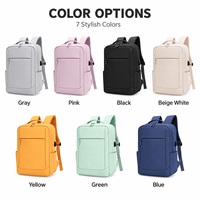 Sac à dos pour ordinateur portable style Candy, résistant à l'eau, en tissu Oxford, sac de voyage professionnel avec port USB et compartiment pour trolley, idéal pour le travail et les trajets quotidiens