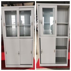 Hiện đại trượt kính thép cửa văn phòng lưu trữ tập tin tủ cho văn phòng nhà xưởng trường ngoài trời siêu thị nhà bếp sử dụng - Product Image 5