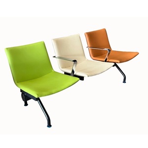 Sillas de Espera Ssyou con Múltiples Asientos, Estructura Metálica, Color Verde Hierba, Naranja, Blanco Marfil, para Aeropuerto, Hospital, Banco - Product Image 1