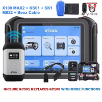 Programmateur de clés IMMO XTOOL X100 MAX2, codage ECU J2534, scanner de diagnostic bidirectionnel, 42+ services, CAN FD DoIP
