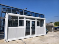 Maison conteneur préfabriquée mobile personnalisable, installation rapide, étanche, ignifuge, bureau, maison, hôtel, boutique