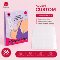 Transparent Double Sided Clothing Tape Strong Adhesive Anti-exposure Secret Body Tape for Women Deep V-neck Dress Skin Friendly