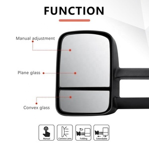 Espejos de remolque manuales extensibles para Land Cruiser serie 70 75 76 78 79 <span class=keywords><strong>1984</strong></span> - 2022 - Product Image 3