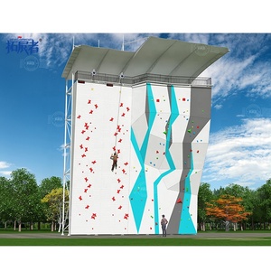 Mur d'escalade autoportant en fibre de verre pour intérieur et extérieur, idéal pour les écoles, les <span class=keywords><strong>parcs</strong></span> d'aventure, les camps et les centres de loisirs - Product Image 4
