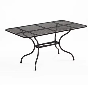 <span class=keywords><strong>Table</strong></span> de <span class=keywords><strong>jardin</strong></span> en métal de haute qualité au design moderne, style rétro, <span class=keywords><strong>couleur</strong></span> noire, <span class=keywords><strong>table</strong></span> à manger pour l'extérieur - Product Image 2