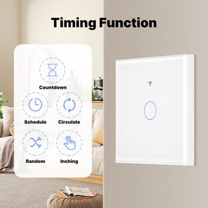 Interrupteur intelligent Matter Smart Home compatible avec Apple Homekit, Alexa, Google Smarthings, interrupteur intelligent WiFi pour éclairage, UE, Royaume-Uni - Product Image 5