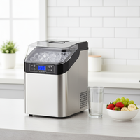Nouvelle Machine à Glaçons Instantanée Électrique 220V de Haute Qualité 2026 pour Cuisine, Mini Machine à Glaçons en Plastique Intelligente pour Table, Utilisation Domestique et Automobile