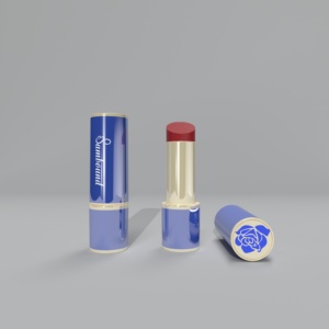 Haute Qualité 3ml Cosmétiques En Alliage De Zinc Rouge À Lèvres Tube Personnalisé Métallique Violet Carré ABS Boîtier En Plastique En Gros - Product Image 3