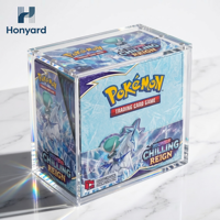 Boîte de protection en acrylique avec protection UV à 99,6 %, couvercle magnétique transparent, pour collection de cartes Prismatic Evolutions Elite Trainer Box