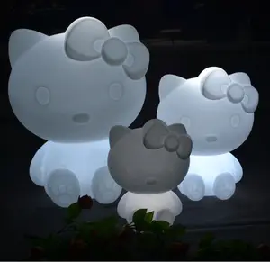 Farben ändern Fernbedienung Energie sparende Hello Kitty Baby Kids Nachttisch lampe
