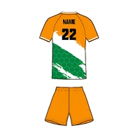 Ensemble d'uniformes de football en polyester haute élasticité, impression personnalisée du logo, du nom et du numéro, séchage rapide, respirant, maillot de football pour équipe, commande en gros