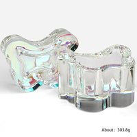 Qianya 2 en 1 ongles Dappen plat papillon coeur fleur forme acrylique poudre liquide bonbons bijoux ongles tasse conteneur OEM