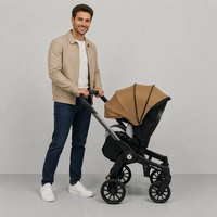 Poussette multifonctionnelle portable 4-en-1 sans installation pour bébés, en alliage d'aluminium