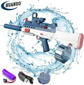 NEW QBZ95 Electric Water Gun Automatic Water Squirt Guns Large Capacity Full Auto Water Gun Up To 32 FT