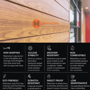 Matrixtion Wood Grain Aluminum <strong>Cladding</strong> Panels | Solid Extruded <strong>Facade</strong> <strong>System</strong> for Contractors - Product Image 6