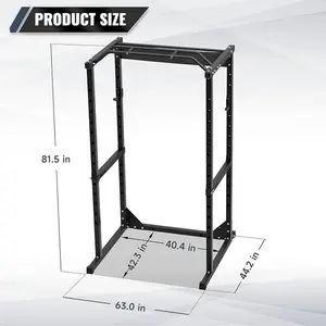 Body Building Cable Crossover Gym Smith Machine Multifuncional Power Cage Squat Rack Estación de entrenamiento de levantamiento de pesas