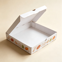 Kotak Pizza Ramah Lingkungan, Biodegradable, Sekali Pakai, Dapat Didaur Ulang, Cetak Merek Kustom, Berventilasi, untuk Pengemasan Pizza Beku dan Segar