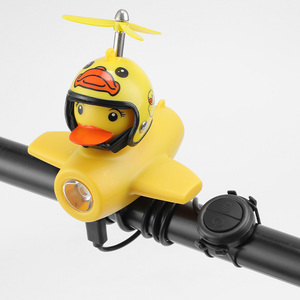 Phare de vélo en forme de <span class=keywords><strong>canard</strong></span> mignon avec <span class=keywords><strong>klaxon</strong></span> |   Lumière avant de vélo à LED à 3 modes, <span class=keywords><strong>klaxon</strong></span> électrique rechargeable pour vélos de montagne, vélos de route, enfants - Product Image 1