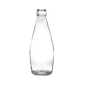压花透明玻璃瓶的苏打矿泉水批发便宜的价格