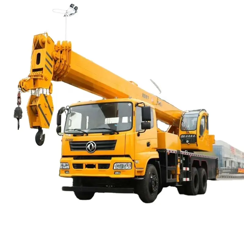 25 Ton Telescopische Boom Tractor Truck Mounted Kraan Max Moment Unieke Cilinder Training Motor