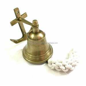 Campana de barco de latón inteligente antiguo Campana Náutica de metal pulido para decoración del hogar o uso general Campana de barco náutica única - Product Image 4
