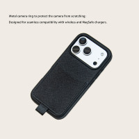 Étui de luxe en cuir Nappa avec cordon amovible pour porté en bandoulière pour iPhone – Idéal pour les marchés premium des États-Unis, du Royaume-Uni et d'Australie